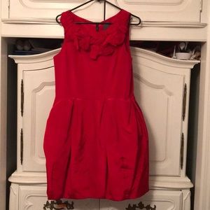 Red party dress